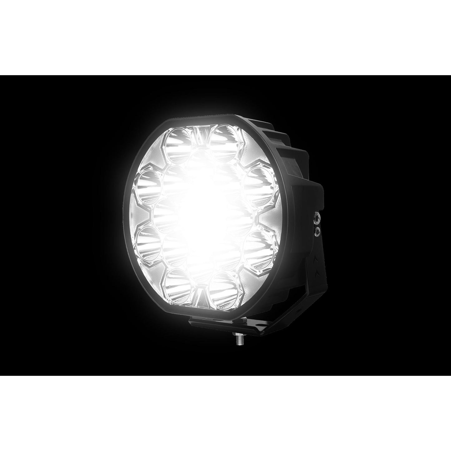1бр LED фар с дълга бяла светлина + бяла и жълта габаритна 80W 9100lm 12V/24V E-Mark Е9