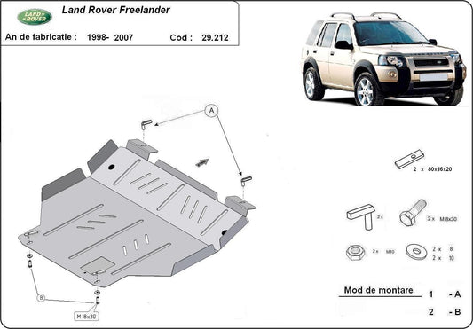 Метална кора под двигател и скоростна кутия LAND ROVER FREELANDER от 1997 до 2006