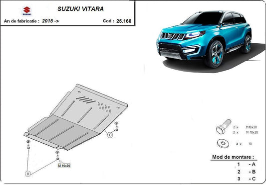 Метална кора под двигател и скоростна кутия SUZUKI VITARA от 2015