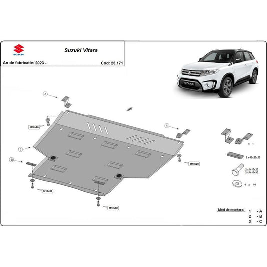 Метална кора под двигател, скоростна кутия за SUZUKI SX4 S-Cross от 2021