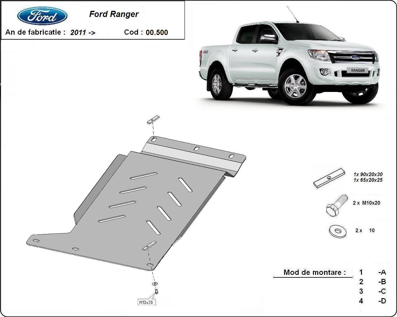 Метална кора под скоростна кутия FORD RANGER III от 2012