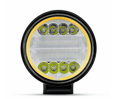 Мощен Кръгъл 72W 4.5" LED диоден прожектор / работна лампа 12V/24V ДВЕ СВЕТЛИНИ