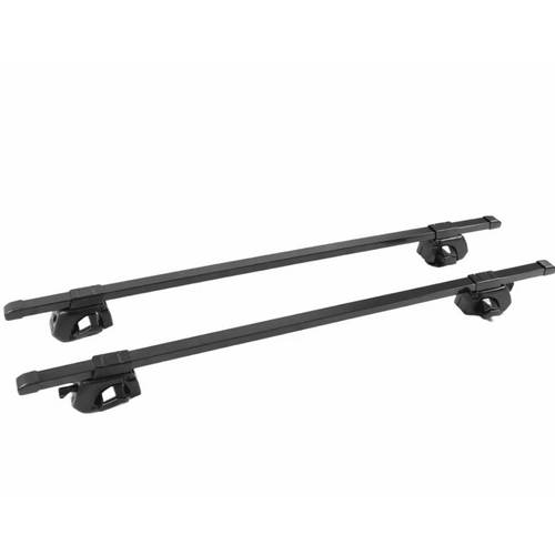 Напречни греди за багажник - за фабрични надлъжни релси с отвор - 120cm с ключ - метални