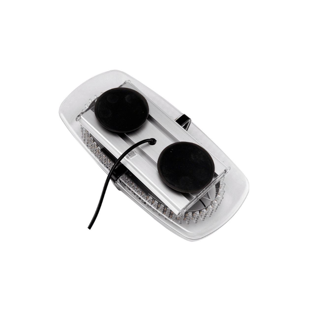 Оранжева аварийна лампа с магнит 31см 24W 12/24V лед аварийна сигнална блиц лампа маяк за пътна помощ /бяло стъкло/