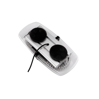 Оранжева аварийна лампа с магнит 31см 24W 12/24V лед аварийна сигнална блиц лампа маяк за пътна помощ /бяло стъкло/