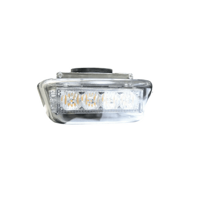 Оранжева аварийна лампа с магнит 31см 24W 12/24V лед аварийна сигнална блиц лампа маяк за пътна помощ /бяло стъкло/