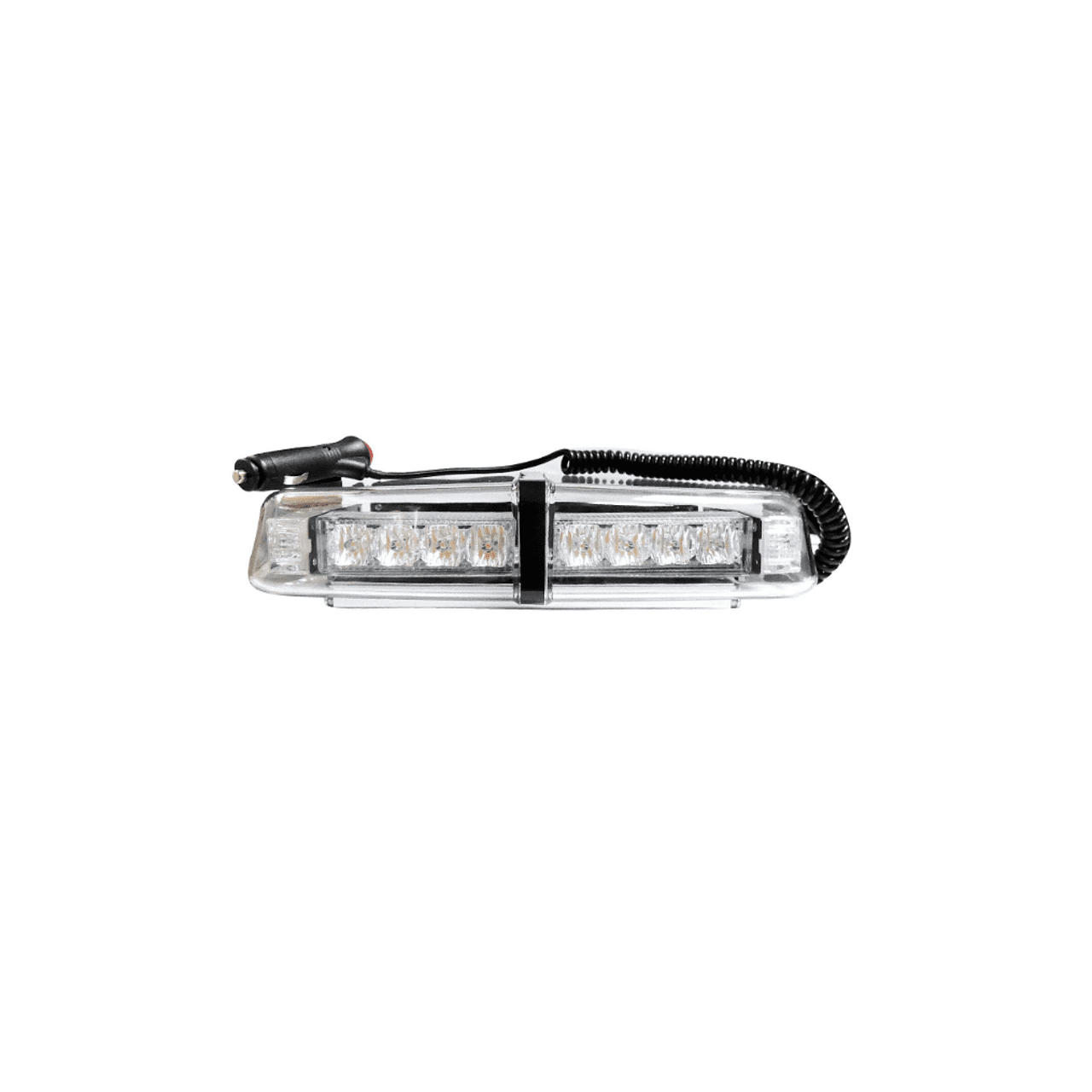 Оранжева аварийна лампа с магнит 31см 24W 12/24V лед аварийна сигнална блиц лампа маяк за пътна помощ /бяло стъкло/