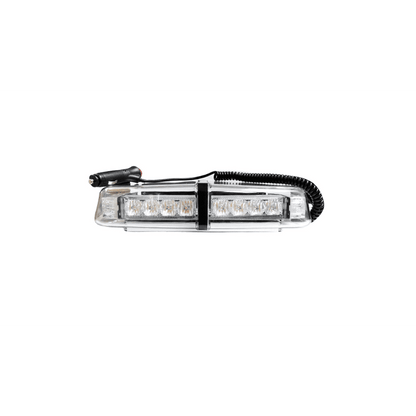 Оранжева аварийна лампа с магнит 31см 24W 12/24V лед аварийна сигнална блиц лампа маяк за пътна помощ /бяло стъкло/