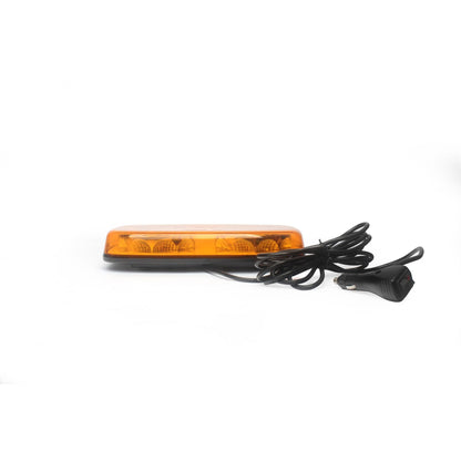 Оранжева LED аварийна лампа - буркан с магнит, 35W 12/24V, 30см