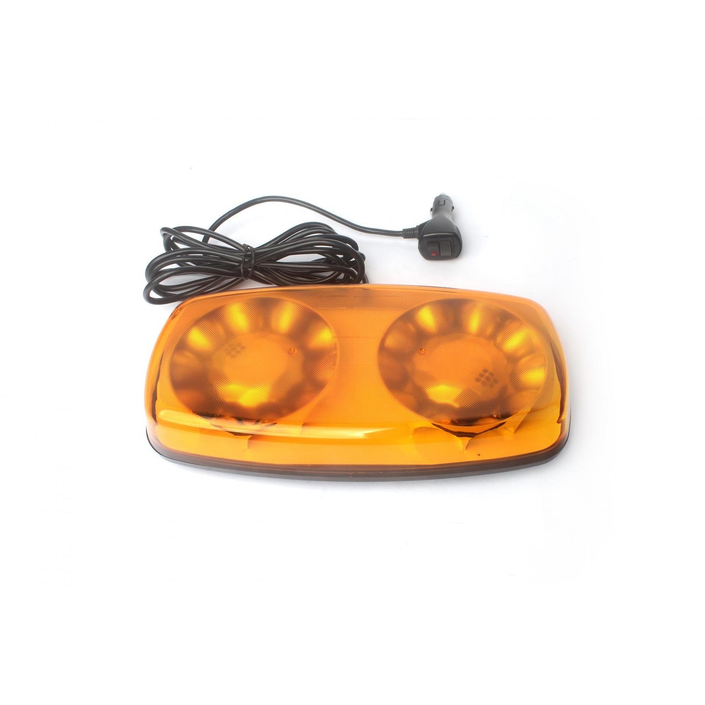 Оранжева LED аварийна лампа - буркан с магнит, 35W 12/24V, 30см