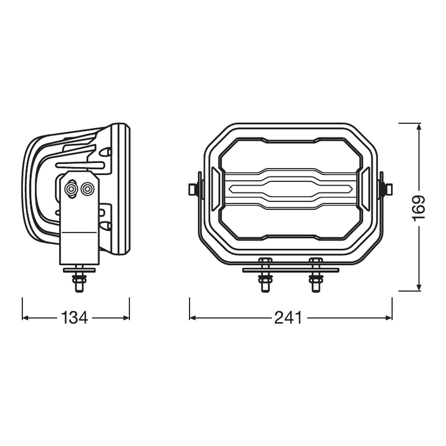 OSRAM Работен LED фар MX240-CB 6000K, 4000LM, 70/1.5W, 12/24V