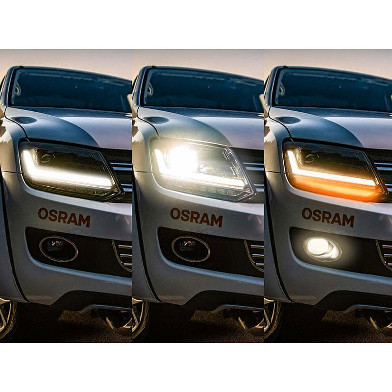 OSRAM LED фарове за Volkswagen Amarok след 2010 година, черна основа