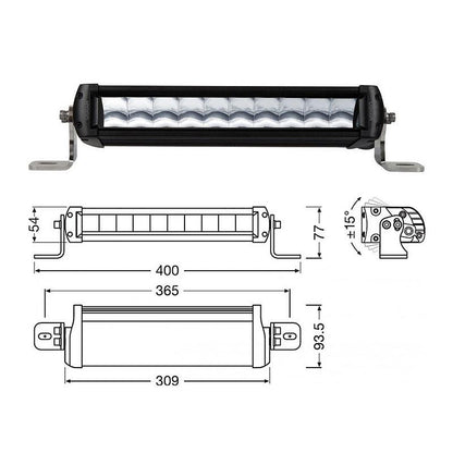 OSRAM LEDriving ON-ROAD LIGHTBAR FX250-CB LED бар 35W 400x94x77mm 12-24V, 2700lm, 6000K