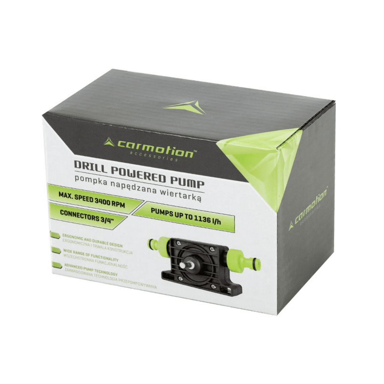 Помпа за източване на гориво и течности за бормашина 3/4" Carmotion