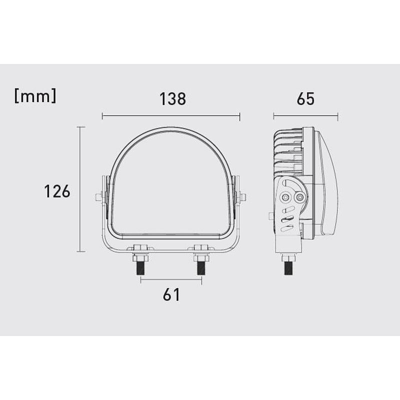Предупредителна червена светлина за заден ход 10-30V 24W, подходяща за мотокар/електрокар
