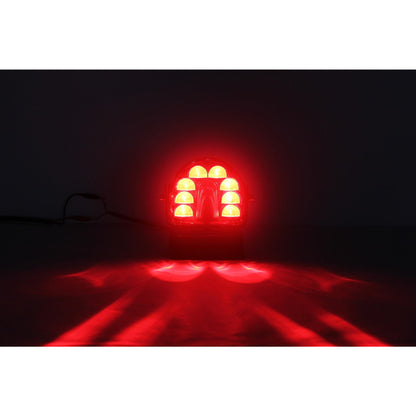 Предупредителна червена светлина за заден ход 10-30V 24W, подходяща за мотокар/електрокар
