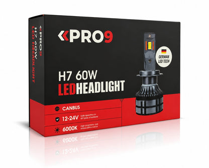 LED крушки PRO9 H7 60W 6000K 14000lm 12-24V