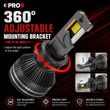 LED крушки PRO9 H11 130W 6000K 18000lm 12-24V