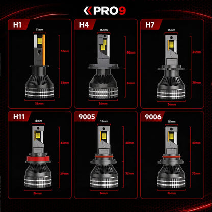 LED крушки PRO9 H11 130W 6000K 18000lm 12-24V