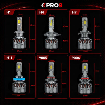 LED крушки PRO9 H11 100W 6000K 16000lm 12-24V