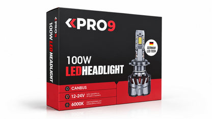 LED крушки PRO9 H11 100W 6000K 16000lm 12-24V