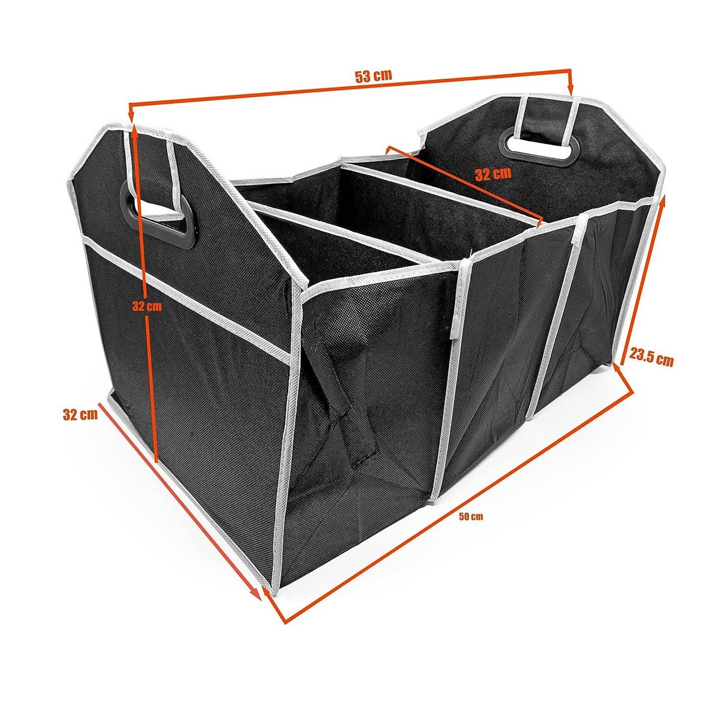 Сгъваем органайзер за автомобил с 3 отделения 55см * 33см