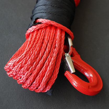 Синтетично въже за лебедка, с кука 6мм * 16м