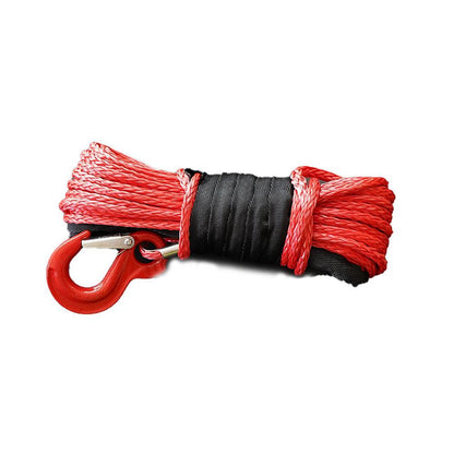 Синтетично въже за лебедка, с кука 6мм * 16м