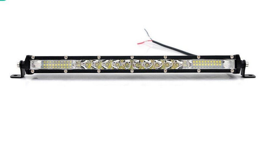 Едноредов Слим Лед Бар 13" (33см) 90W 4500lm Комбо светлина, Ултра Тънък, 12/24V