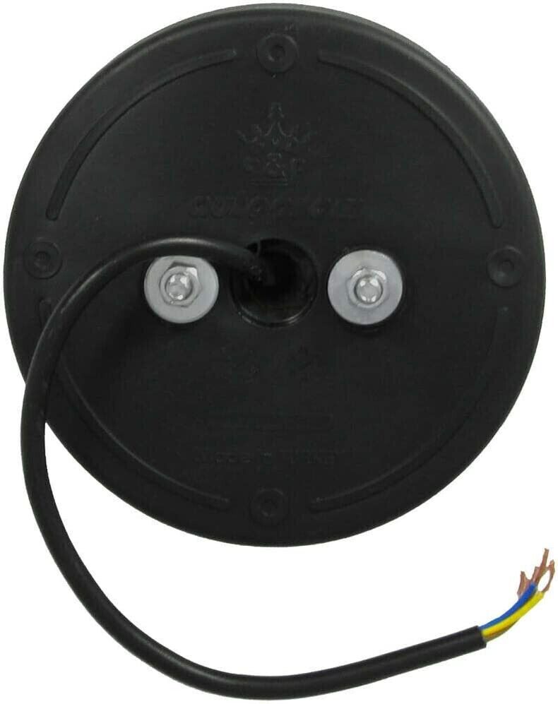 Комплект от 2 броя Кръгли LED светодиодни стопове задна светлина с неон ефект тип хамбургер 12V Ø14 см