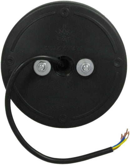 Комплект от 2 броя Кръгли LED светодиодни стопове задна светлина с неон ефект тип хамбургер 12V Ø14 см