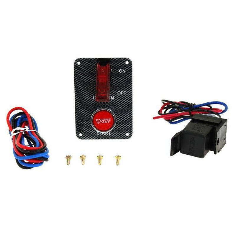 Стартов панел за запалване, START бутон, карбонов стил