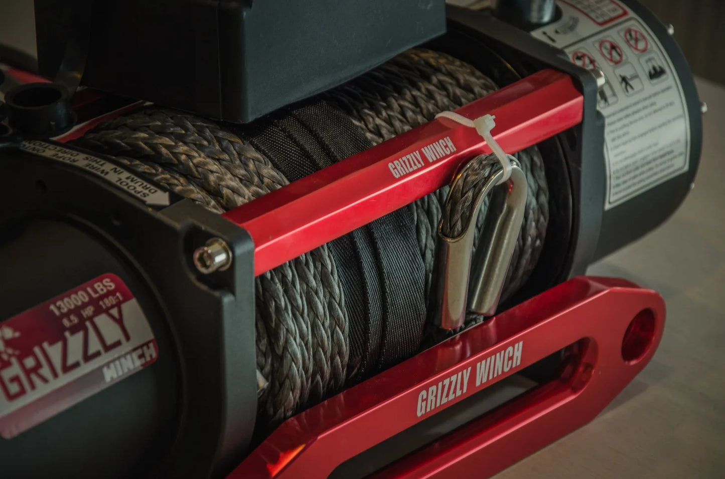 Лебедка Grizzly Winch 13000lbs 180:1 синтетично въже