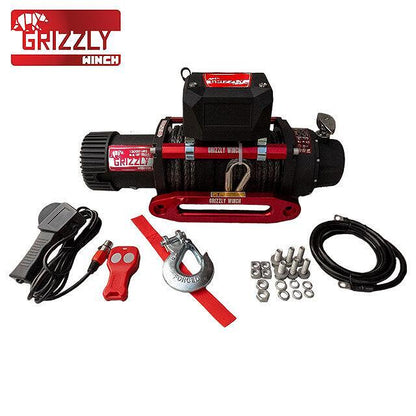 Лебедка Grizzly Winch 13000lbs (5897kg) синтетично въже
