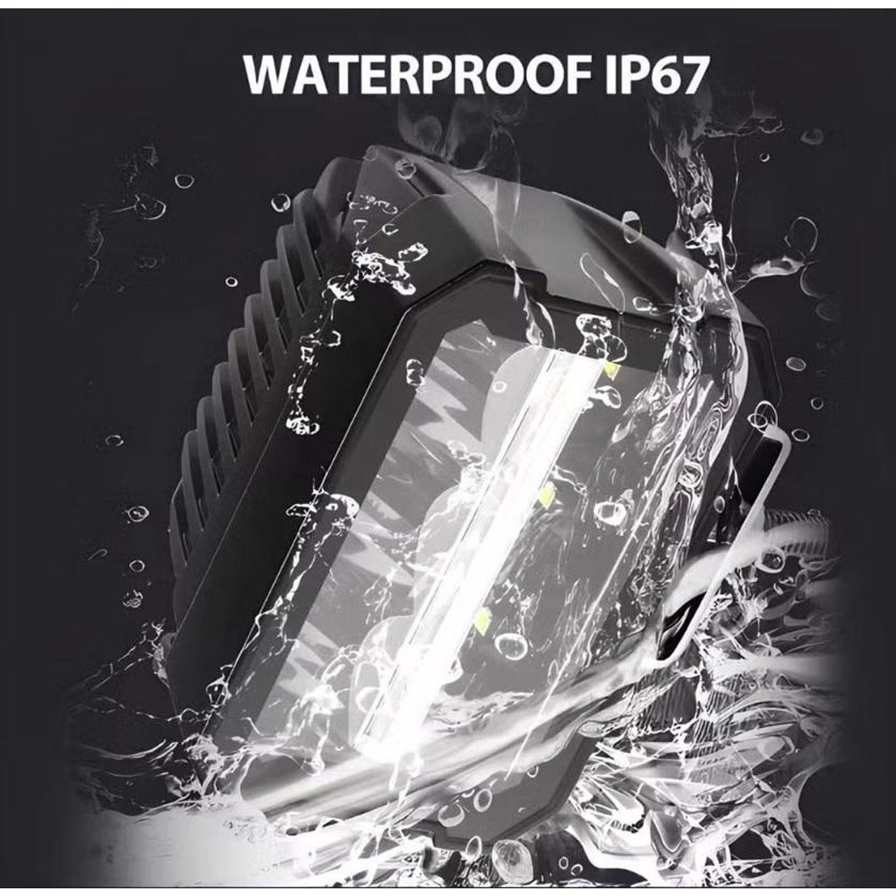 Универсален LED халоген/фар 11см с бяла основна светлина + дневна бял и оранжев цвят 12V/24V E-mark