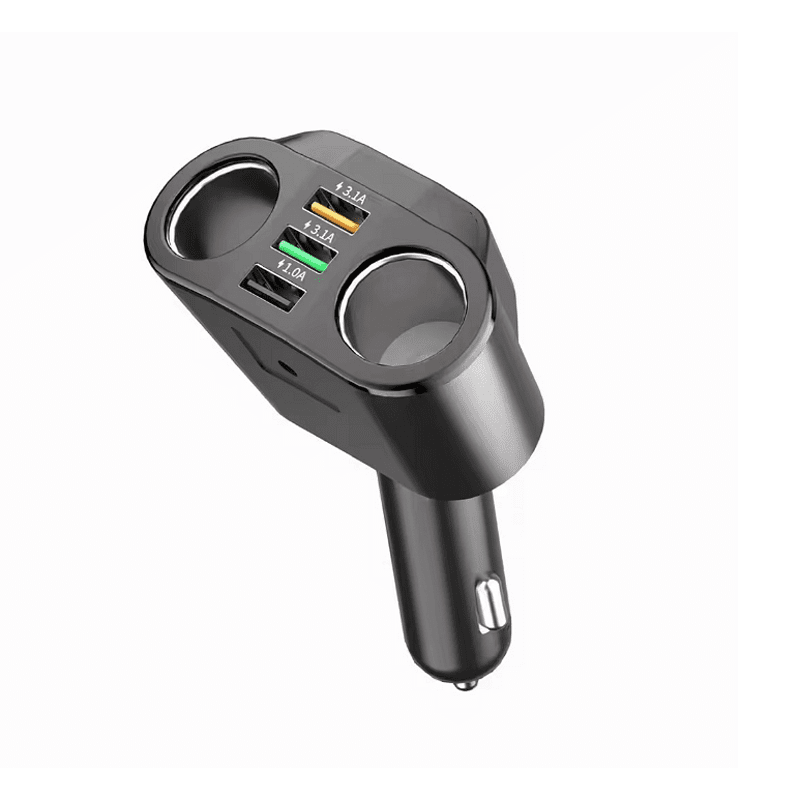 Универсален разклонител за запалка с 2 гнезда 12V - 24V