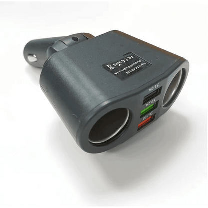 Универсален разклонител за запалка с 2 гнезда 12V - 24V