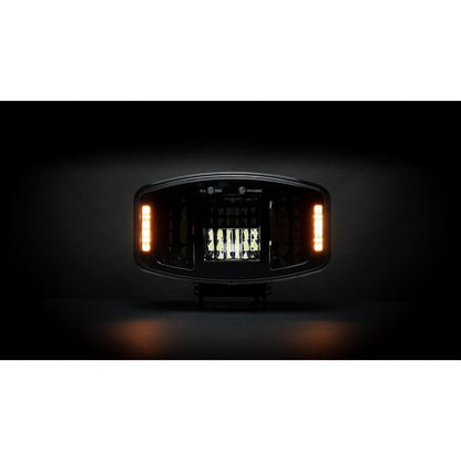 Универсален LED фар 100W 12V/24V с DRL/parking светлина бяло-жълто