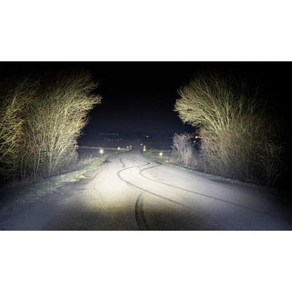 Универсален LED фар 100W 12V/24V с DRL/parking светлина бяло-жълто