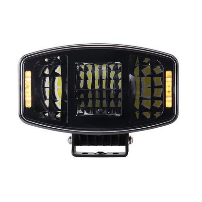 Универсален LED фар 100W 12V/24V с DRL/parking светлина бяло-жълто