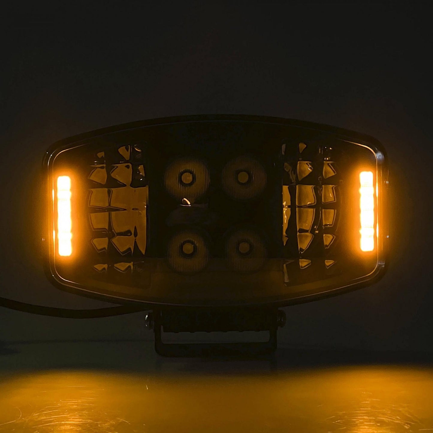 Универсален LED фар 90W 12V /24V с DRL/parking светлина бяло-жълто