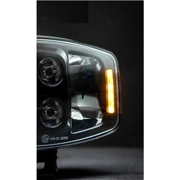 Универсален LED фар 90W 12V /24V с DRL/parking светлина бяло-жълто