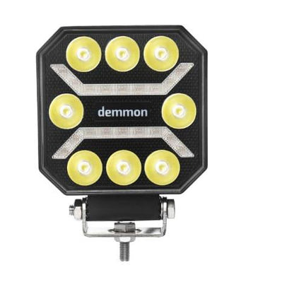 Универсална LED работна светлина 27W, 12-24V, бяла и оранжева светлина, E-mark E9