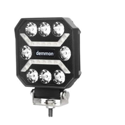 Универсална LED работна светлина 27W, 12-24V, бяла и оранжева светлина, E-mark E9