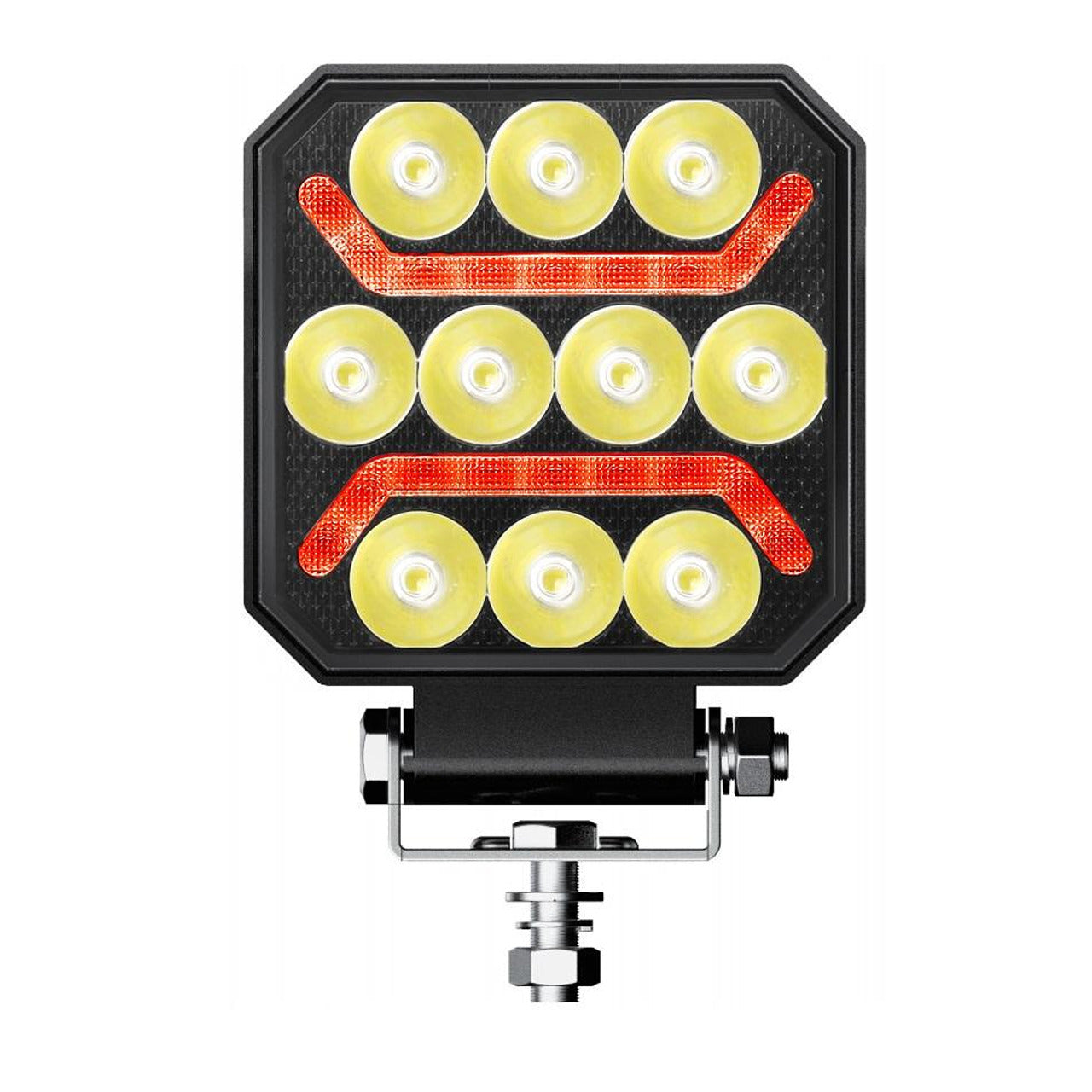 1бр Универсален LED халоген с бяла светлина + червен габарит 15W 1500LM 12V/24V E-mark