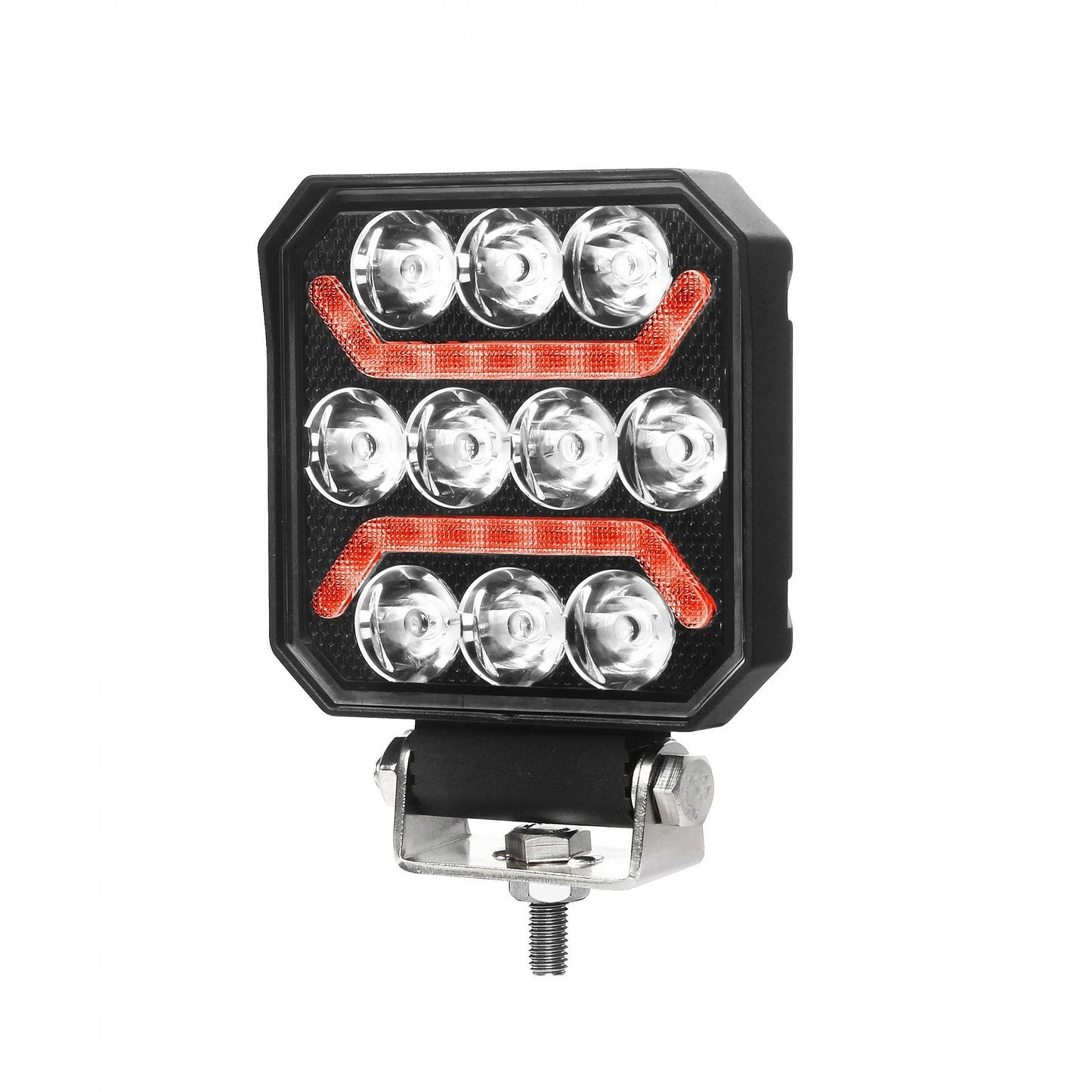 1бр Универсален LED халоген с бяла светлина + червен габарит 15W 1500LM 12V/24V E-mark