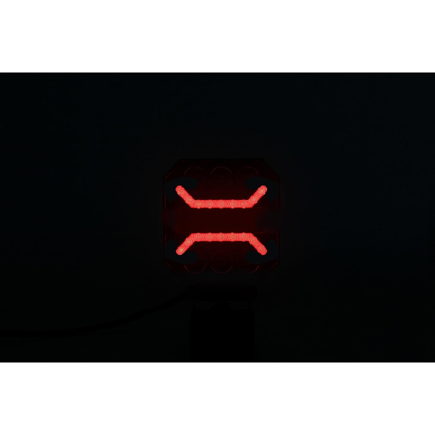 1бр Универсален LED халоген с бяла светлина + червен и оранжев габарит 15W 1500LM 12V - 24V E-mark