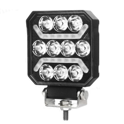 1бр Универсален LED халоген с бяла светлина + оранжев габарит 15W 1500LM 12V/24V E-mark