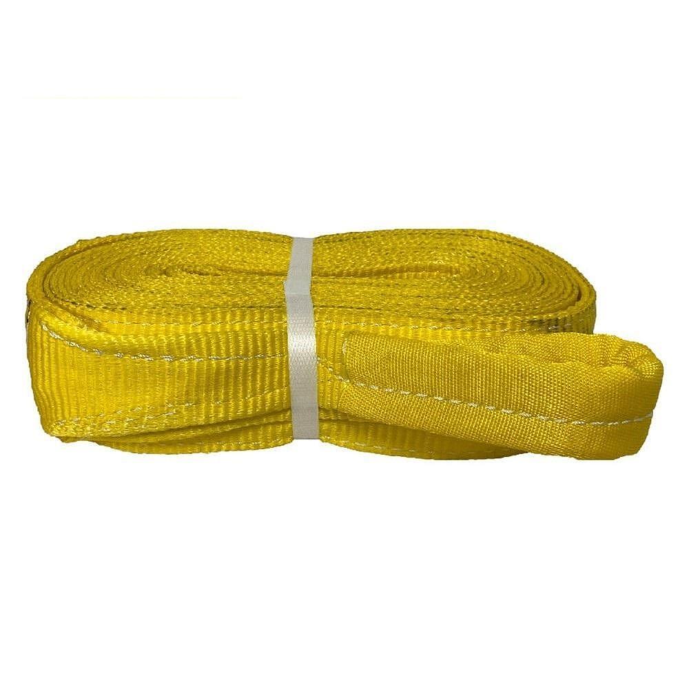 Въже за теглене 12T, 7.5см x 6м, жълто