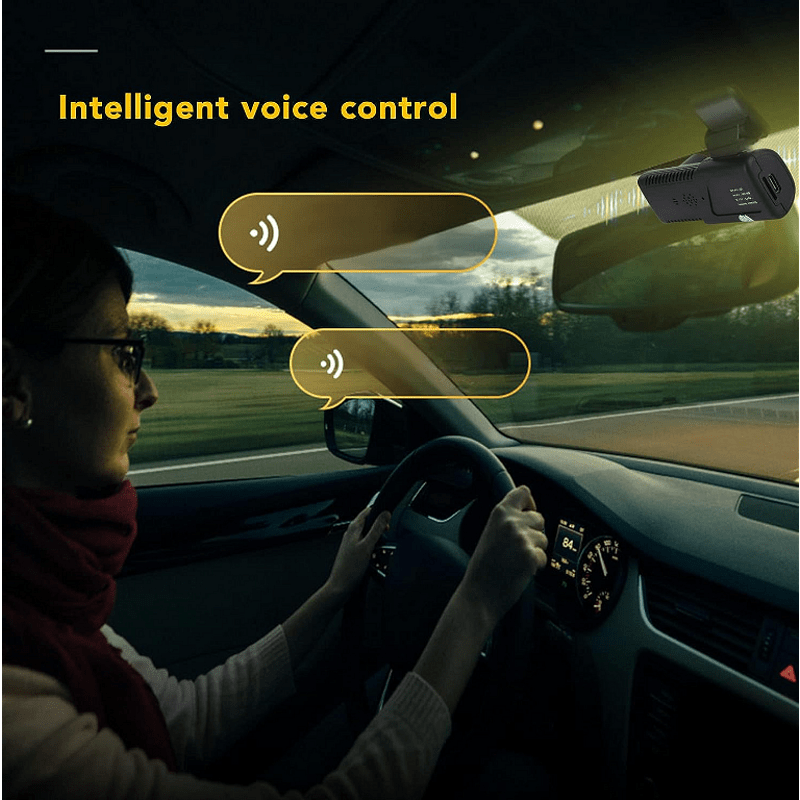 Видеорегистратор за автомобил 2K HD с нощно виждане, WIFI, USB, DVR камера + подарък 32GB SD карта памет